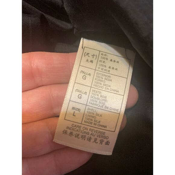 Vintage Maxstudio.com 100% Silk Black A Line Dress - Sz Large - Picture 7 of 8